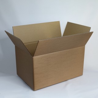 Corrugated cardboard box, brown, 179 x 179 x 68mm, 100 pieces