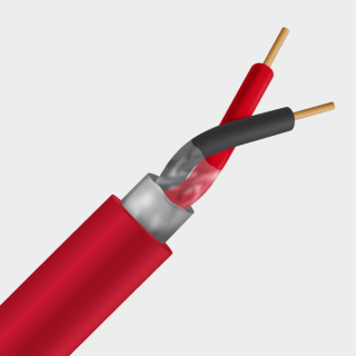 Kabelis priešgaisrinei sistemai PRO BASE - 1x2x1,00, raudonas, J-Y(St)Y, KLMA, 100m