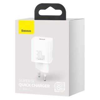 Baseus Super Si Quick Charger 1C 30W CCSUP-J02 Быстрое настенное зарядное устройство с разъемом USB-