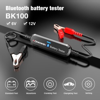 Тестер аккумулятора автомото BK100 | Bluetooth | Бесплатное приложение | Коннвей
