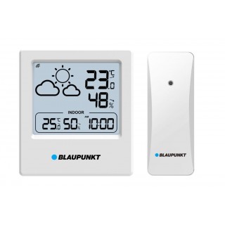 Weather station with external sensor, Clock, Inside and outside temperature and humidity, 1 sensor s
