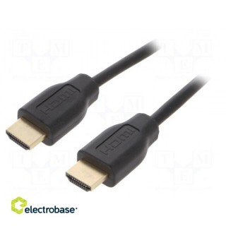 Cable | HDCP,HDMI 2.0 | HDMI plug,both sides | 2m | black