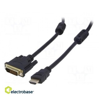Kaabel | HDMI 1.4 | DVI-D (24+1) pistik, HDMI pistik | 1,8 m | must