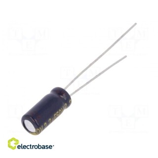 Kondensators: elektrolītiskais | zems ESR | THT | 2.2uF | 50VDC | Ø5x11mm | ±20%