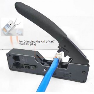 Professional tool for mounting CAT 5e/ CAT6/ CAT7 connectors