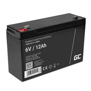 Green Cell AGM Battery 6V 12Ah