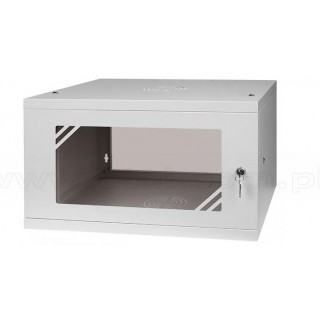 4U 19'' Wall cabinet/ 600 x 450 x 235mm/ Grey/ Unassambled