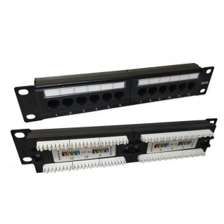 CAT6 UTP patch panel/ 10' 12 ports Nordmark Structured LAN Cabling system