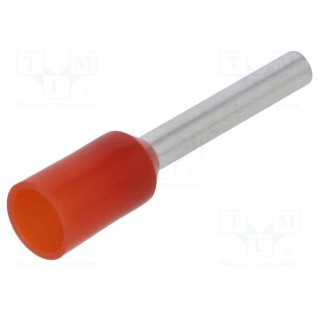Bootlace ferrule | insulated | copper | Insulation:polyamide | 1mm3