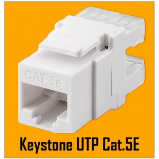 CAT5E Keystone module / UTP can use in in SS-1xRJ45-PR or SS-2xRJ45-PR Nordmark Structured LAN