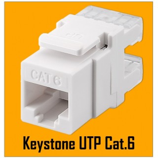 Keystone modulis CAT6 UTP lieto ar SS-1xRJ45-PR vai SS-2xRJ45-PR