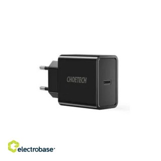 Зарядное устройство CHOETECH USB Type-C + Type C кабель, 18Вт, PD