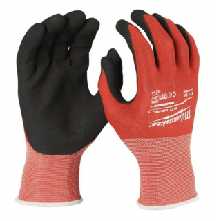 Gloves with rubber wrist protection (anti-rotation protection class 1) - L / 10 (12 pcs per pack)