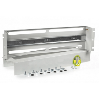 19'' 3U DIN rail, for circuit breaker, etc. For DIN mounting devices/Grey