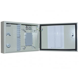 Steel distribution box for optics, 48 ports, Simplex, outdoor IP65