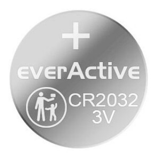 CR2032 baterija 3V everActive litija - 1 gb. bez iepakojuma (20gb. industriālais iep.)