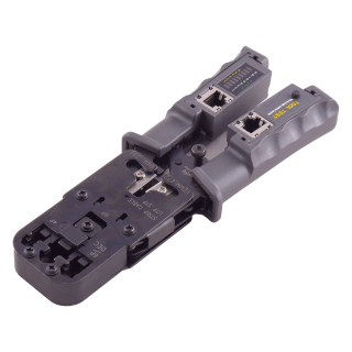 Profesional crimp tool for RJ45/11 connectors with LAN TESTER