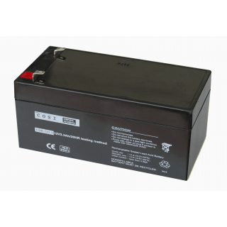 12V 3.3Ah battery :: Lead-Acid :: 12 Volt, 3.3 amp hours (Ah) :: Terminal type T1 (4.75mm)