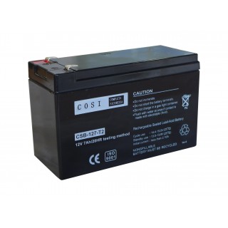 Nepārtrauktās Barošanas Bloka (UPS) 12V 7Ah akumulators ::  Klemmes tips T2 (6.35mm)