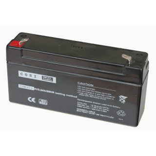 6V 3.2Ah battery :: Lead-Acid :: 6 Volts, 3.2 amp hours (Ah) :: Terminal type T1 (4.75mm)