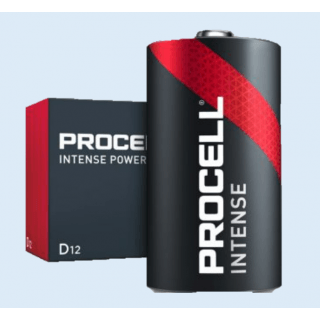 D-akku 1,5V Duracell Procell INTENSE POWER -sarja Alkali High drain sis. 10 kpl.