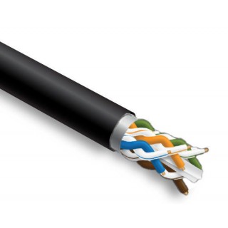 LAN vytos poros kabelis, FRONTLINE, CAT6 FTP, skirtas montuoti lauke, 305m (DK-O-F6)