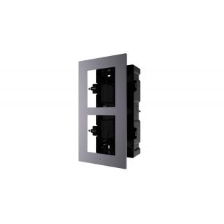 2 module accessories ,  used for Flush mounting ,  includes a plastic flush mouting box 2 module, a 