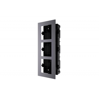 3 module accessories ,  used for Flush mounting ,  includes a plastic flush mouting box for 3 module