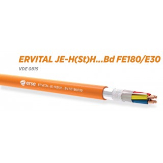 Fire resistant cable, 1x2x0.8 | JE-H(St)-H | FE180| E30 | Shielded | 100m | ERVITAL