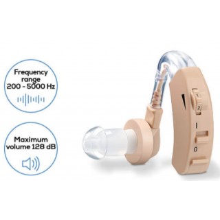 Beurer medical hearing aid | Ergonomic hearing amplifier with ear canal adjustment