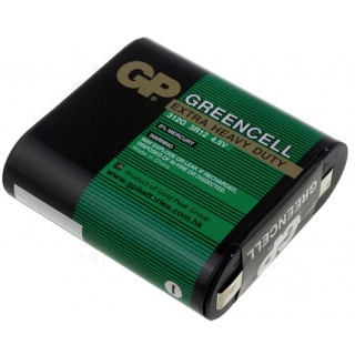 4.5V baterija Zinc-carbon 3LR12 3R12 GREENCELL sērija GP iepakojumā 1gb.