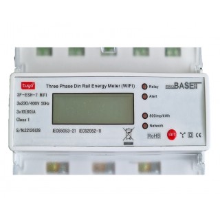 Wi-Fi three-phase electricity meter iOS, Android | On/Off Relay | 3x230/400V, 80A