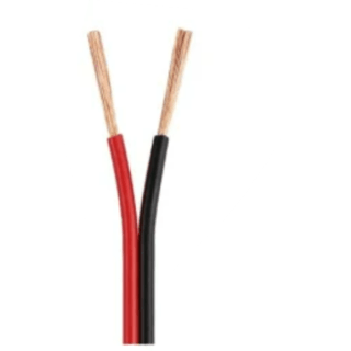Profesionāls akustiskas (speaker) vads kabelis, bezskābekļa varš, Sarkans+Melns, LSZH, 2x0.50 mm2