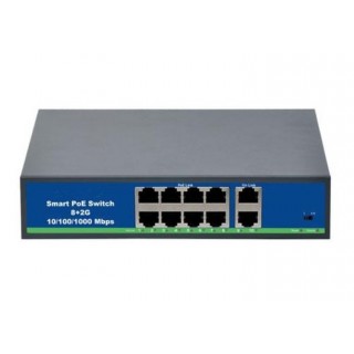 PoE switch 8 port 100Mbps +2 uplink ports 1000Mbps