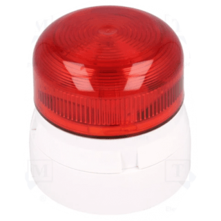 Signalizators:apgaismojums | mirgojoša gaisma | sarkans | Zibspuldzes aizsargs | 230VAC | IP66