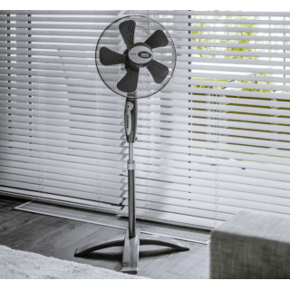 Jaudīgs ventilators | Tālvadības pults | 8 ātrumi | Līdz 55W | 75° automātiskās svārstības