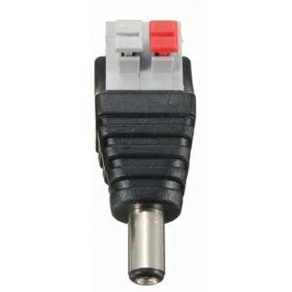 Premium 5.5x2.1mm DC PLUG | 12V/24V | 2 Pin Press Type | For tool-free assembly