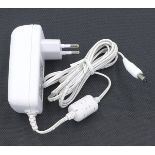 Power supply unit - adapter, 12V, 2A, 24W, DC connector 5.5/2.5 Plug-in plug-in white