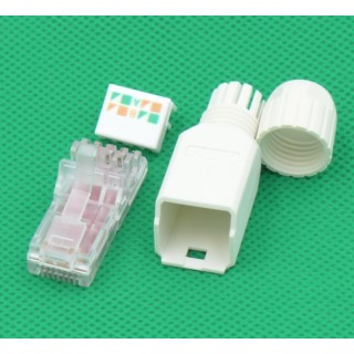 Modular CAT6A Universal Plug RJ45 | For toolless assembly | For CAT6A/CAT6/CAT5e UTP cable