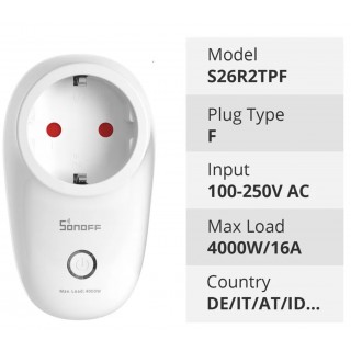 SONOFF Smart Socket Wi-Fi | Smart Socket Wi-Fi | S26R2TPF