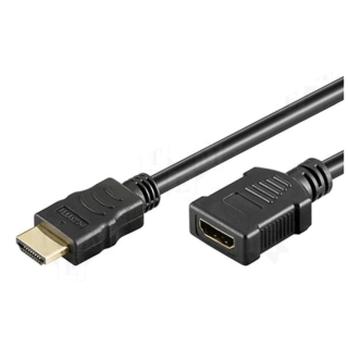 Kabelis | HDMI 1.4 | HDMI ligzda, HDMI spraudnis | 1 m | melns