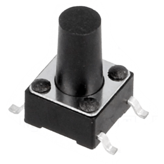 Microswitch TACT | SPST-NO |  Pos: 2 | 0.05A/12VDC | SMT | 1.6N