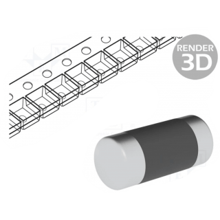 Resistor: thin film; SMD; 0204 minimelf; 1k?; 0.4W; ±1%; ¨1.5x3.6mm