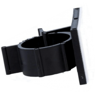 Self-adhesive cable holder; 16.5÷20.1mm; polyamide; black