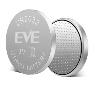 CR2032 baterija 3V EVE litija - 1 gb. bez iepakojuma (20gb. industriālais iep.)