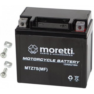 Akumulators MOTO 12V 6Ah mtz7s | Moretti