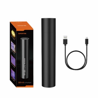 Ultraviolettivalo taskulamppu | ULTRAVIOLETTIVALO | 365NM | Akku 800 mAh 3 tuntia | USB