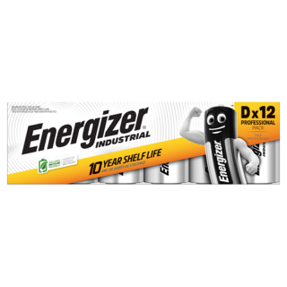 LR20/D 1.5V Energizer Industrial Alkaline baterijas | MN1300/E95 | cena par12 gab.