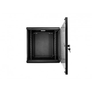 12U 19'' Wall cabinet 19-Inch/ 600 x 450 x 635mm/  Black/ Unassembled