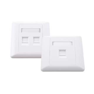 86 type 2 port face plate/ white colour